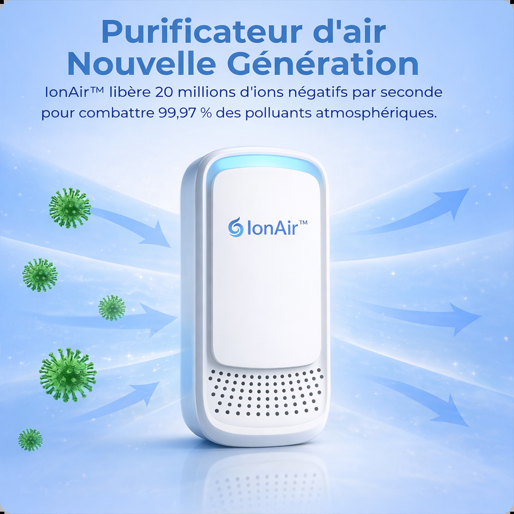 IonAir™ – Le purificateur d’air silencieux qui change vos nuits